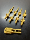 Destro's Dominator Missiles x4 & Cannon 1990 Vtg GI Joe Hasbro Vehicle Parts W17