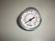 SMC Air Pressure Gauge - 0-160psi - 1/8" NPT - Used - Tests OK