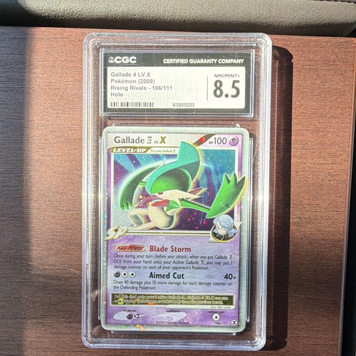 Pokemon TCG Gallade E4 LV.X 106/111 Rising Rivals Rare Holo CGC 8.5 2009-POP 27