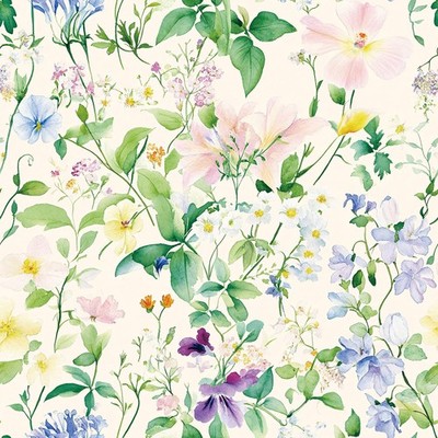 Floral Green Leaves Shelf Liner Contact Paper Peel Stick Decal 17.3x117 Inch