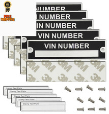 Trailer ID Plate Data TAG 5 PCS., VIN Number, 3.74x0.98", Blank Plate, 5 Pcs.