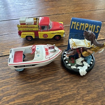 Coca-cola diecast truck Jolly Roger Boat Memphis Souvenir