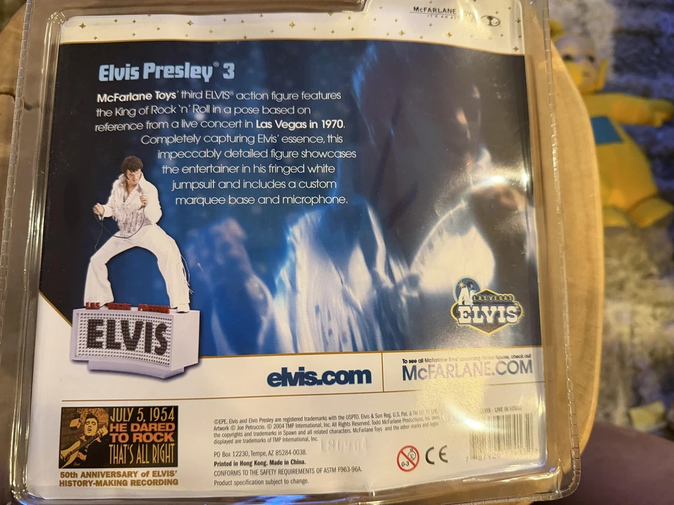 Винтажная экшн-фигурка McFarlane Elvis Presley 3 Las Vegas белый комбинезон игрушка - Изображение 2 из 2