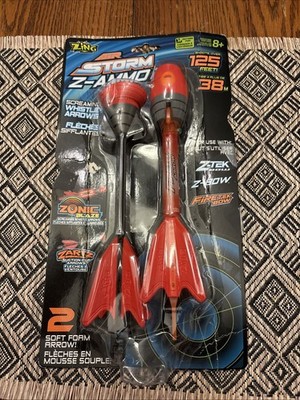 Zing Air Storm Z-Ammo-2 Whistle Suction Arrows Refill NEW For Z-tek Bow Z-bow
