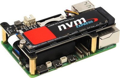 X1001 PCIe to M.2 HAT Key-M NVMe SSD PIP PCIe Pi 5 M.2 2230/2242/2260/2280 SSD