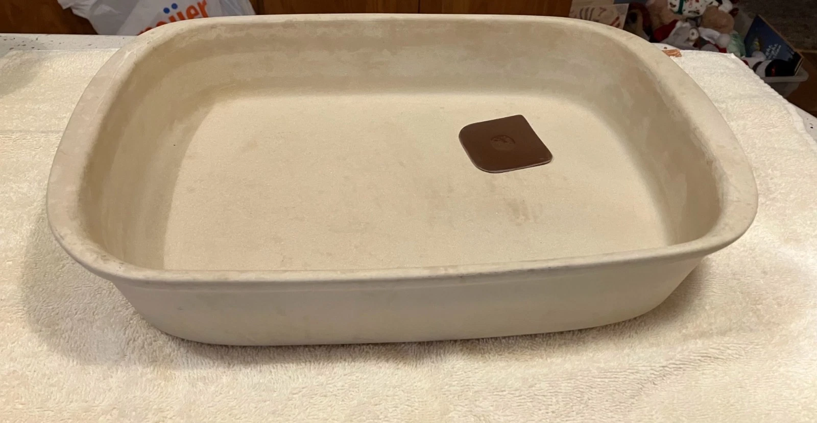 Pampered Chef 10x15 Heritage Stoneware Deep Baking Dish