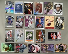HOCKEY ALL-TIME GREATS & STAR INSERT/BASE CARD LOT (22)HOWE,CROSBY,MARIO,WAYNE