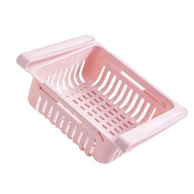 2pcs Kühlschrankspeicherbox einverrückter Speicherbox (Pink) Plastikhalter