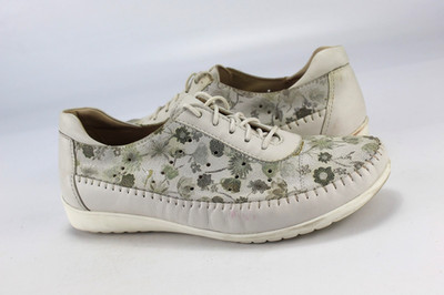Helvesko Gr.38 Damen Halbschuhe Schnürschuhe Sneaker Slipper Leder  P 257