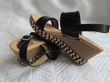 DV by Dolce Vita Women's Platform Sandals Shoes Wedge Esmaya Slingback Size 8.5