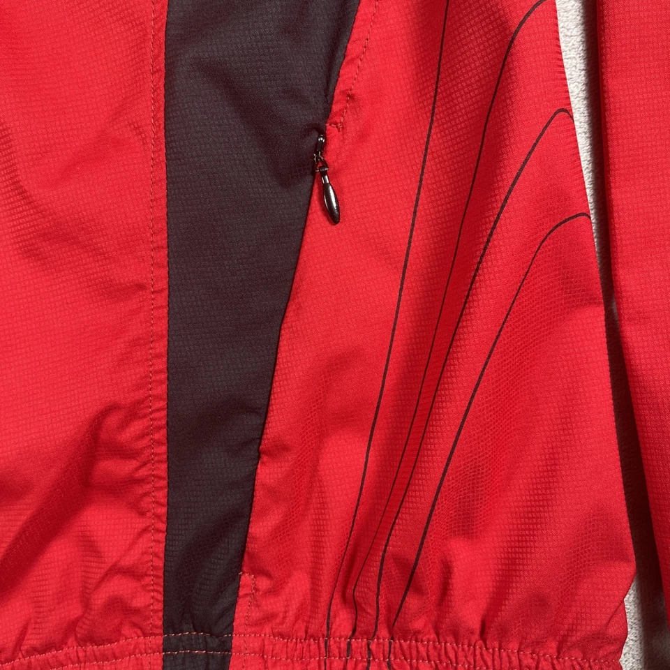 Chaqueta de ciclismo convertible especializada para mujer XL roja/negra cremallera completa a prueba de viento Foto 4 de 4