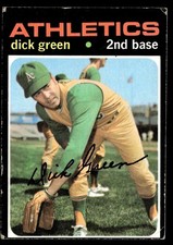 1971 Topps Dick Green (ST) Oakland Athletics #258
