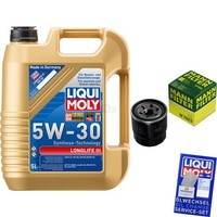 Inspektionskit Filter Liqui Moly ÖL 5L 5W-30 FüR Hyundai I20 Pb Pbt 1.2 Gb 1.4