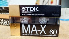 TDK MA-X 60 Metal Type IV Audio-Kassette 1988 Neu OVP Sealed