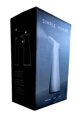 SIMPLEHUMAN WHITE TOUCH-SENSOR PUMP SPRAY BOTTLE WHITE NIB! RET. $80! XMAS GIFT