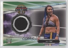 2021 Topps WWE Mat Relics NXT Worlds Collide Dark Green 21/99 Mia Yim 10ou