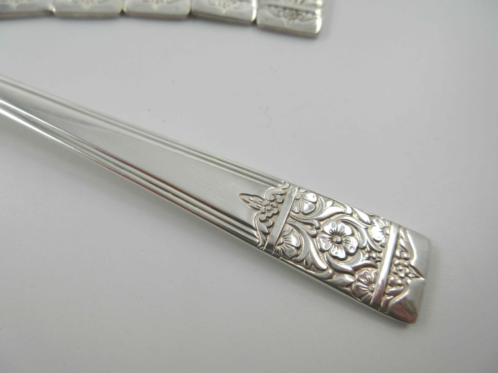 National Silver Co INAUGURATION 8 Iced Tea Spoons Silverplate Flatware