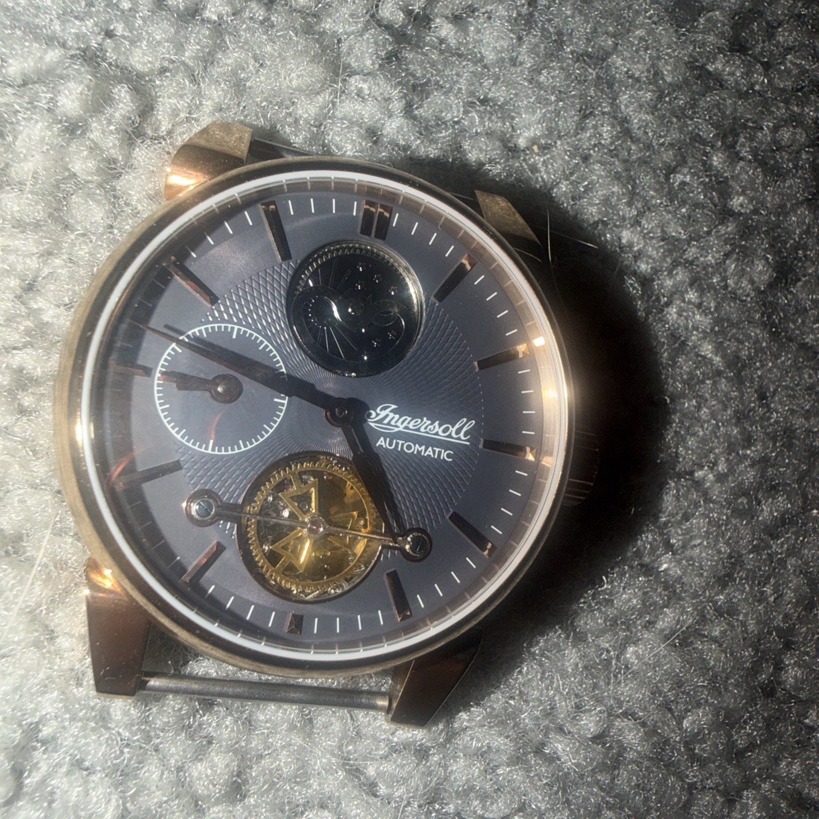 Reloj automático para hombre Ingersoll The Swing 45 mm acero inoxidable esfera azul I07501B