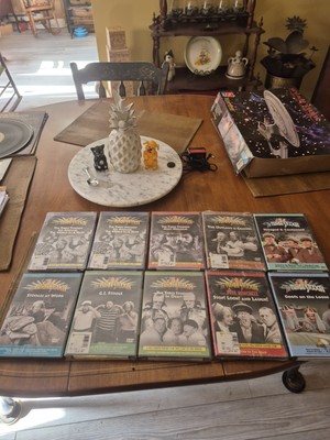 Ten brand new sealed Three stooges DVDS.
