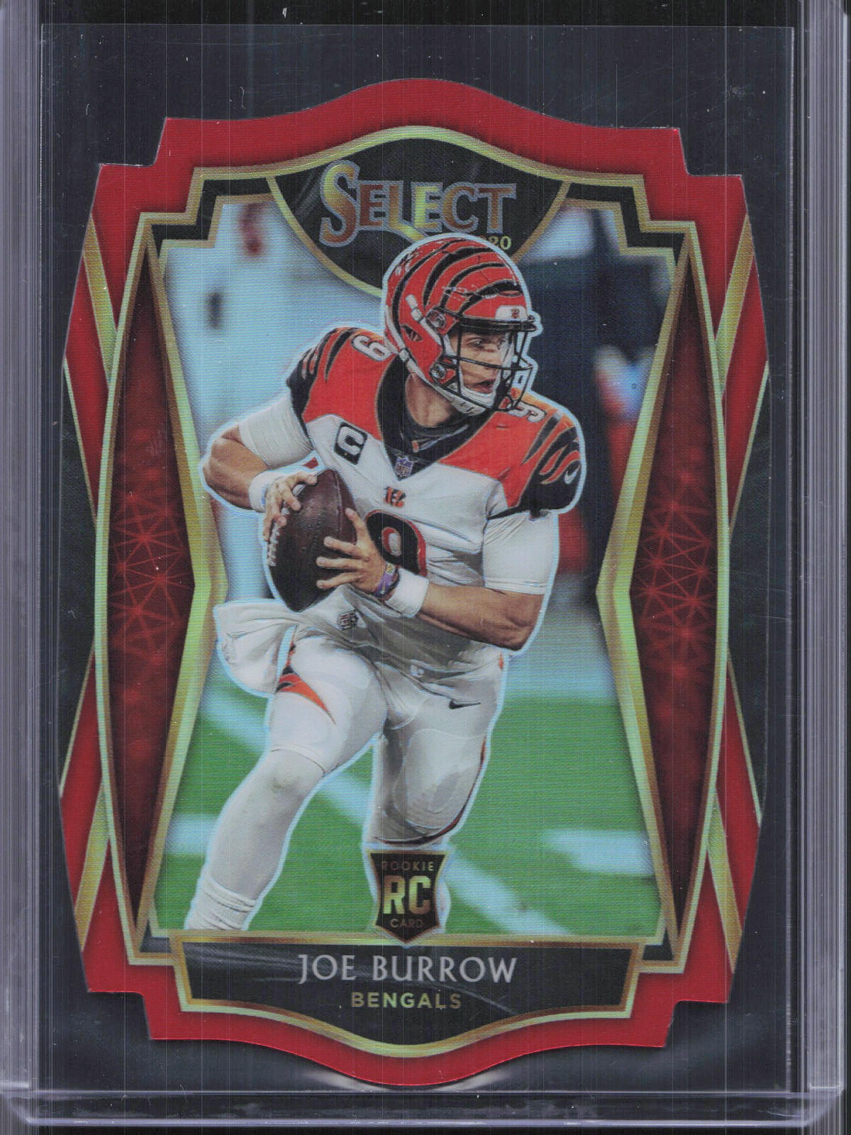 2020 Panini Select #146 Joe Burrow Red Prizm Die Cut RC