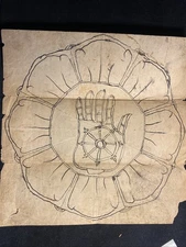 Antique Mongolian Tibetan Astrological Manuscript Sutras Mongolia #7-22x22