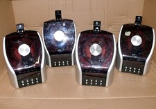 4x Elta 4572 Projektion Stereo Uhrenradio CD Player Radio Uhr Dual Wecker LCD