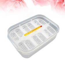 Plastic Reptiles Egg Incubator Tray Hatching Box for Snake Thermometer Tank