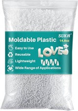 Sukh Moldable Plastic Pellets - 14.8oz Thermoplastic Beads for Tiny, White