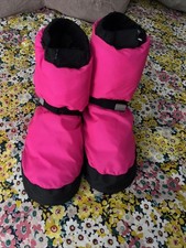 Girls M Bloch Linna and Max warm up dance slipper pink boot booties