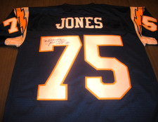 DEACON JONES SANDIEGO CHARGERS W/COA SIGNED OFFICIAL LICENSED PROLINE JERSEY