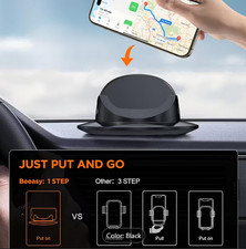 360 Rotation Suction Cup Phone Holder For Car, Silicone Car Pad Mat