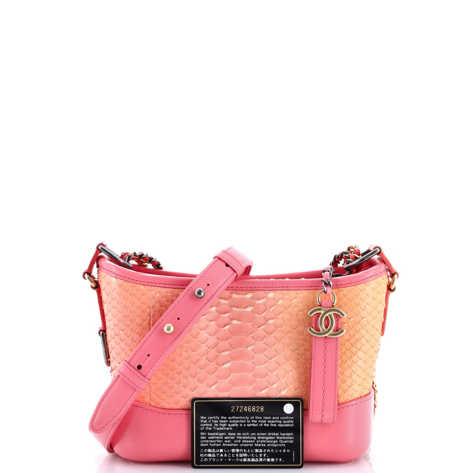 Chanel Gabrielle Hobo Python Small - image 2