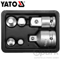 "Yato Adapter Reduzierung VergrÖßErung Knarre Nuss 1/2\"+1/4\"+3/8\"+3/4\"ZOLL 6-Tlg."