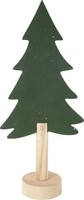 TrendLine Deko Holz Tannenbaum 31 X 6,5 X 13 Cm GrüN Figur