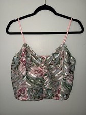 Vintage Victorias Secret Gold Label Lingerie Camisole Pajama Top Set Sz Small