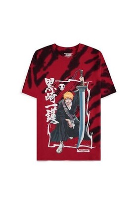 Bleach Ichigo Men's T-Shirt Red Anime, Fan Merch, Movies, TV Series M Red