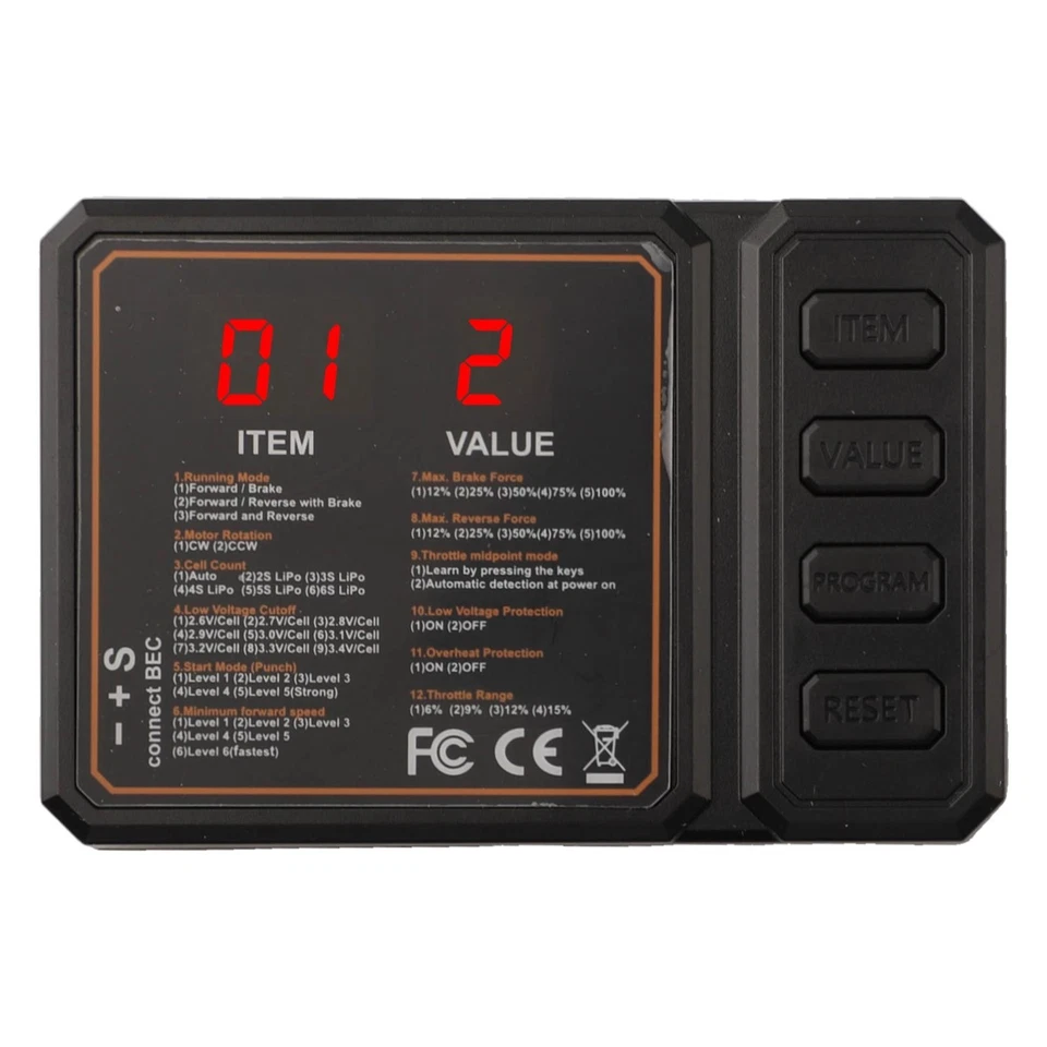 Programmierkarte für RC Auto Brushless Regler benutzerfreundliche LED-Anzeige F - Image 4 of 4