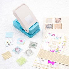 1 inch Square Postage Stamp Punch Craft Punch for Paper Crafting Scrapbooking