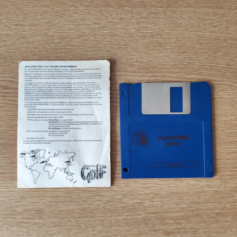 Vintage Challenge Golf Commodore Amiga - Untested