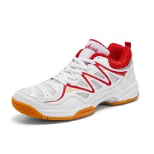 Scarpe da Badminton Professionali Leggere Allenamento Tennis Sneakers Pallavolo Rosso