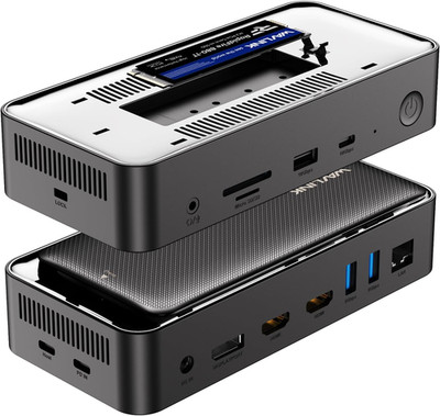 8K Triple Monitor Docking Station & 12-in-1 USB-C Hub for MacBook Pro/Air
