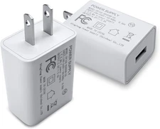 5V 2A Power Adapter,USB Wall Charger Block Plug Box AC Fast Charging Cube... 