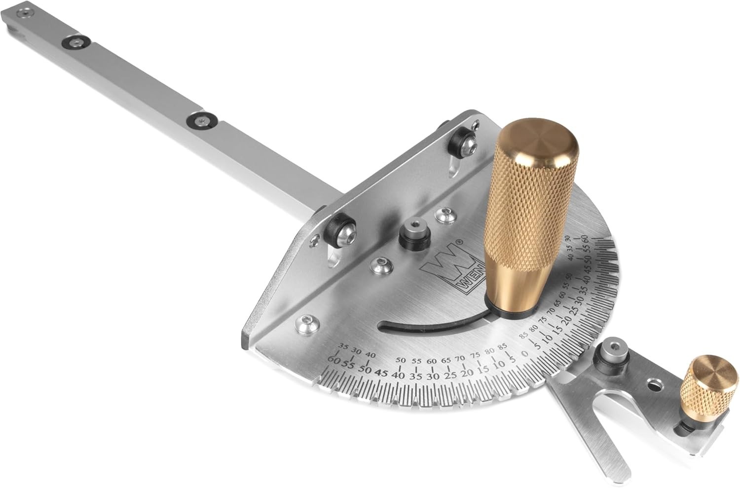 WEN WA1401 Premium Miter Gauge 27 Angle Stops Table Saw Rout