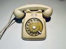 Telefono disco Auso Siemens S62 beige avorio crema Sip bigrigio vintage anni 60
