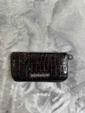 VTG Brighton 90s Croc Print Brown Crossbody Purse Bag Y2K Wallet Purse 1990s