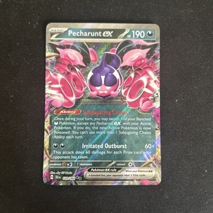 Pecharunt EX 039/064 Double Rare Shrouded Fable Pokémon TCG Card NM/M Condition