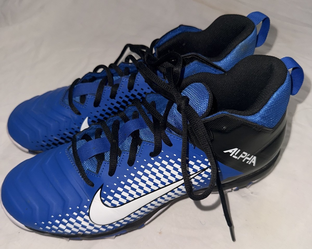 Nike Alpha Menace 2 Shark Football Cleats Mens 12 Blue White Performance AQ7653- Amazon.com | Nike Alpha Menace Pro 3 CT6649-414 Game Royal  main image 4