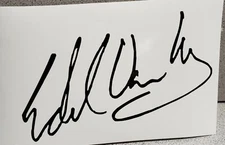 Van Halen Autograph Vinyl Decal's - 6 To Choose From