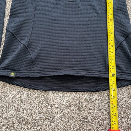 Mountain Hardwear Women's Polartec Power Grid Half Zip Jacket Size M Black Hike - Picture 2 of 6