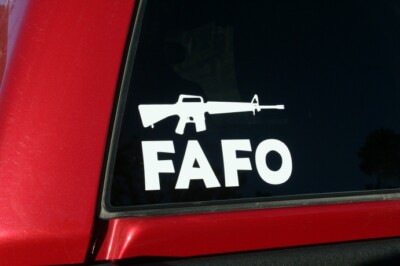 FAFO F.A.F.O Find Out Sticker Weatherproof Bumper Vinyl Decal - Foto 12